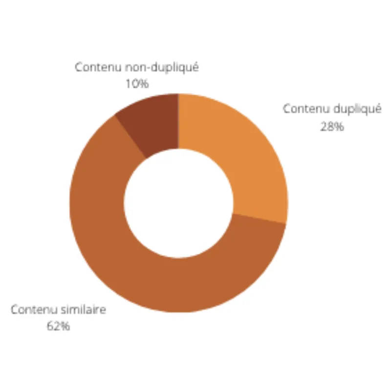 contenu dupliqué ou similaire révélé par l'audit sémantique 
